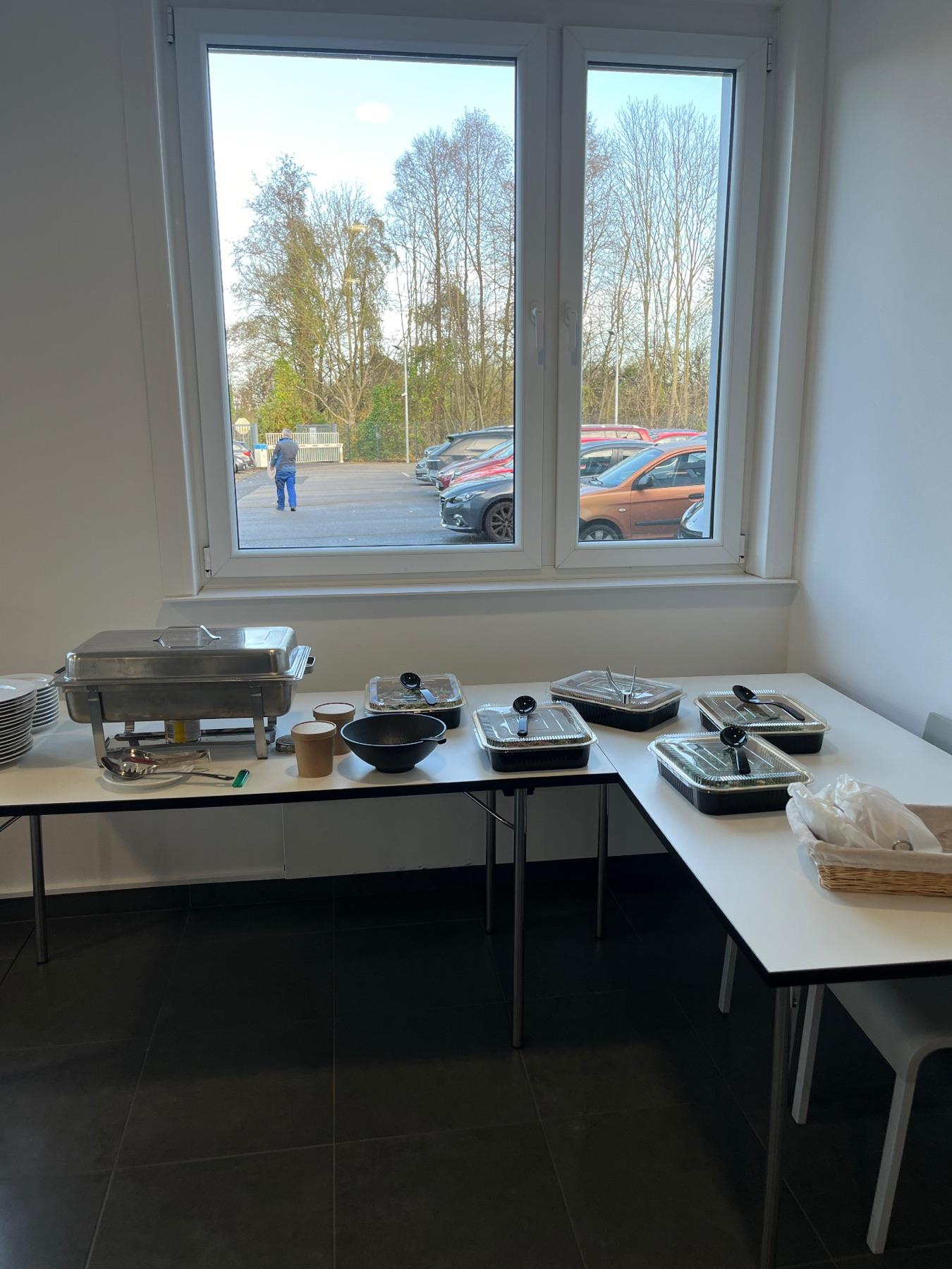 Catering für einen Kundenbesuch