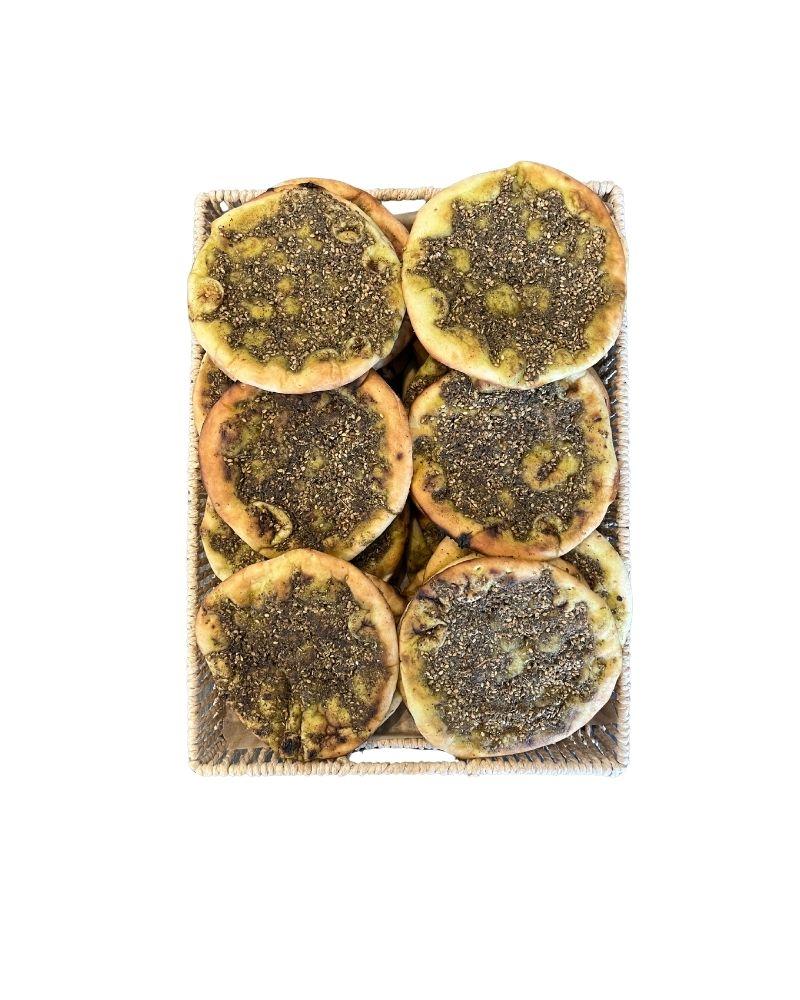 Mini-Fladenbrot mit Thymian (Zaatar)
